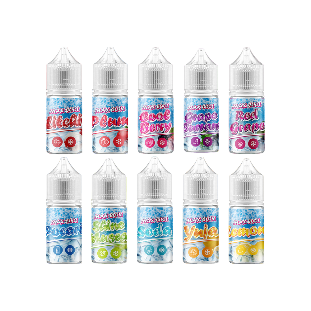 [무니코틴] 맥스쿨 10가지 맛 입호흡 액상 30ml
